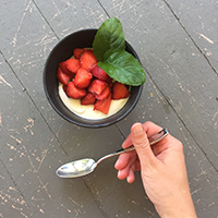 Strawberries in a bowl